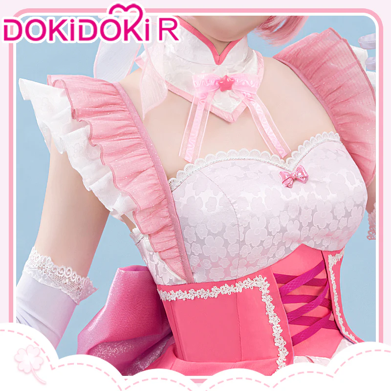 【Partial Size Ready For Ship】【In Stock】【Last Batch】DokiDoki-R Anime Cosplay Blue Pink Costume Magical Girl - Image 5