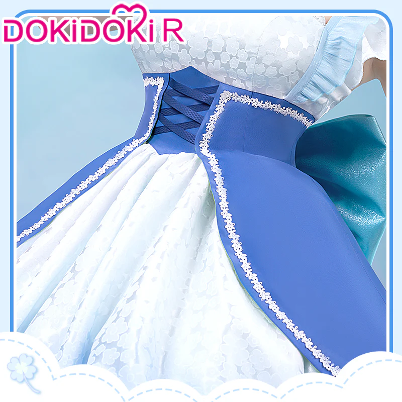 【Partial Size Ready For Ship】【In Stock】【Last Batch】DokiDoki-R Anime Cosplay Blue Pink Costume Magical Girl - Image 9
