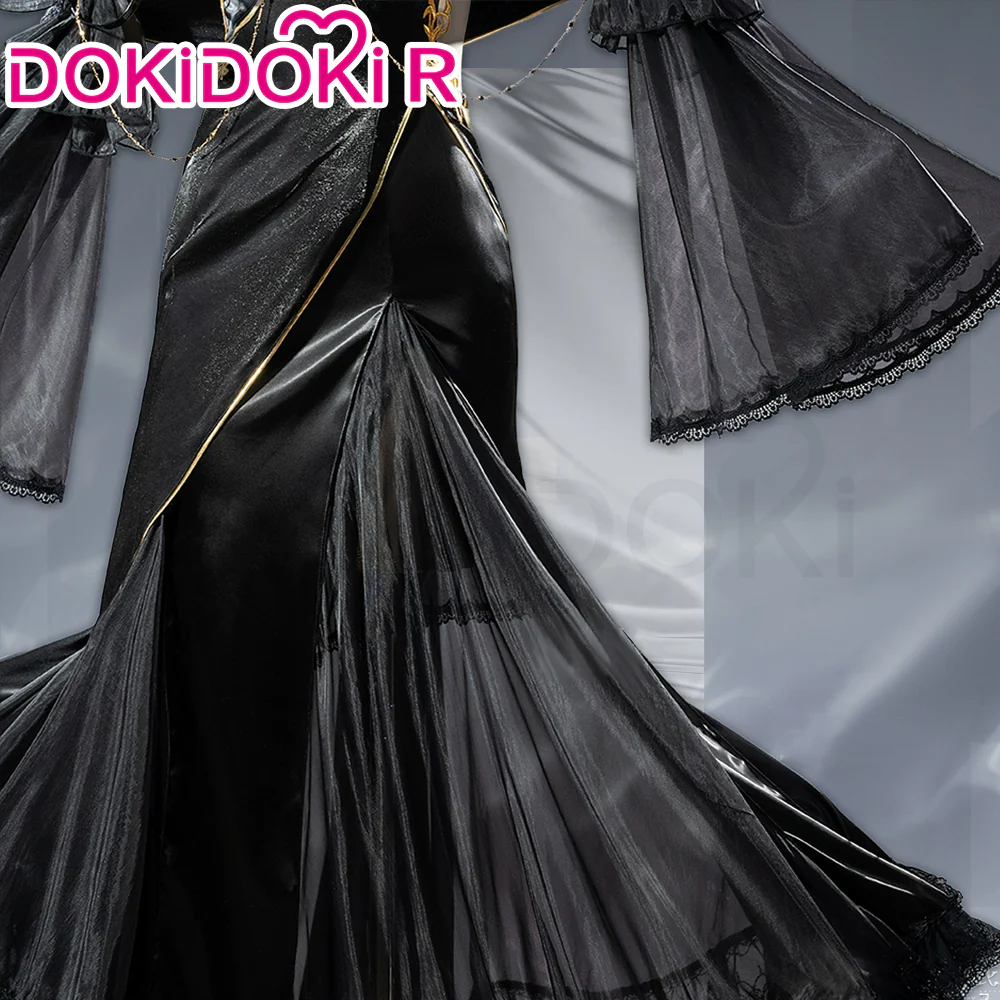 DokiDoki-R Anime Cosplay Costume Black Dress Gown - Image 4