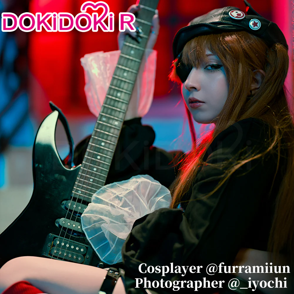 【Partially Ready For Ship】DokiDoki-R Anime Cosplay Rock Band Costume Black Red MengYaXiang Studio - Image 10