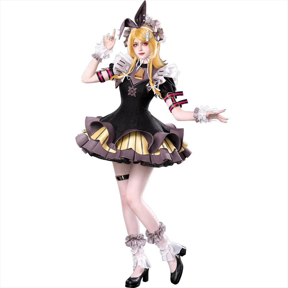 【Partially In Stock】DokiDoki-R Cosplay Costume Dark Colored Costume Doujin Secret Society - Image 6