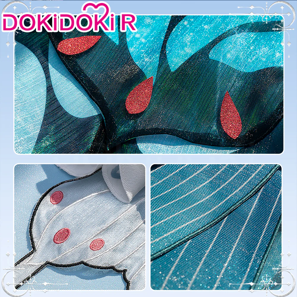 DokiDoki-R Cosplay Costume Swallowtail Butterfly Doujin Blue Morpho Butterfly - Image 3
