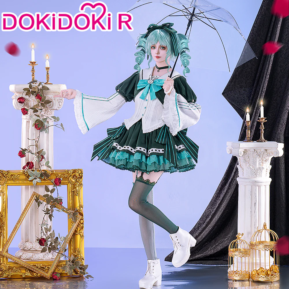 【In Stock】DokiDoki-R Cosplay Female Costume Green Dress Gothic