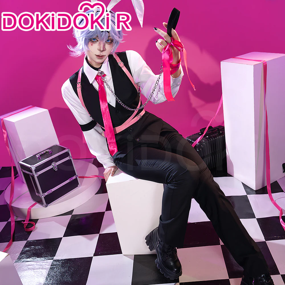 【Wig Ready For Ship】【Size S-3XL】DokiDoki-R Cosplay Rabbit Hole Costume / Wig Bunny Boy Sexy Black - Image 2