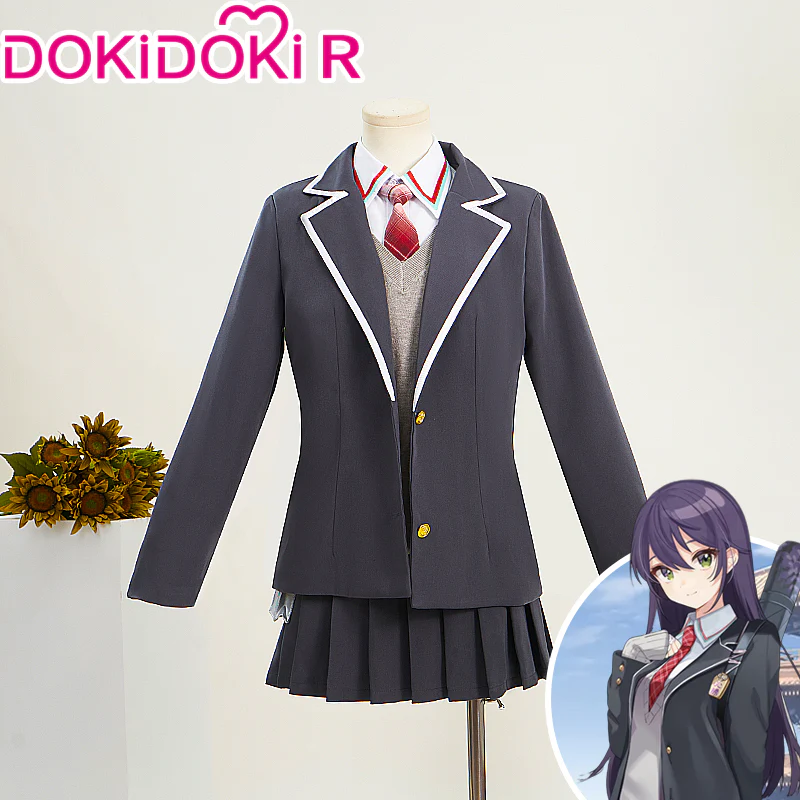 【S Ready For Ship】【Size XS-XL】DokiDoki-R Cosplay Vtuber Kenmochi Touya Costume Woman Sex Reversal