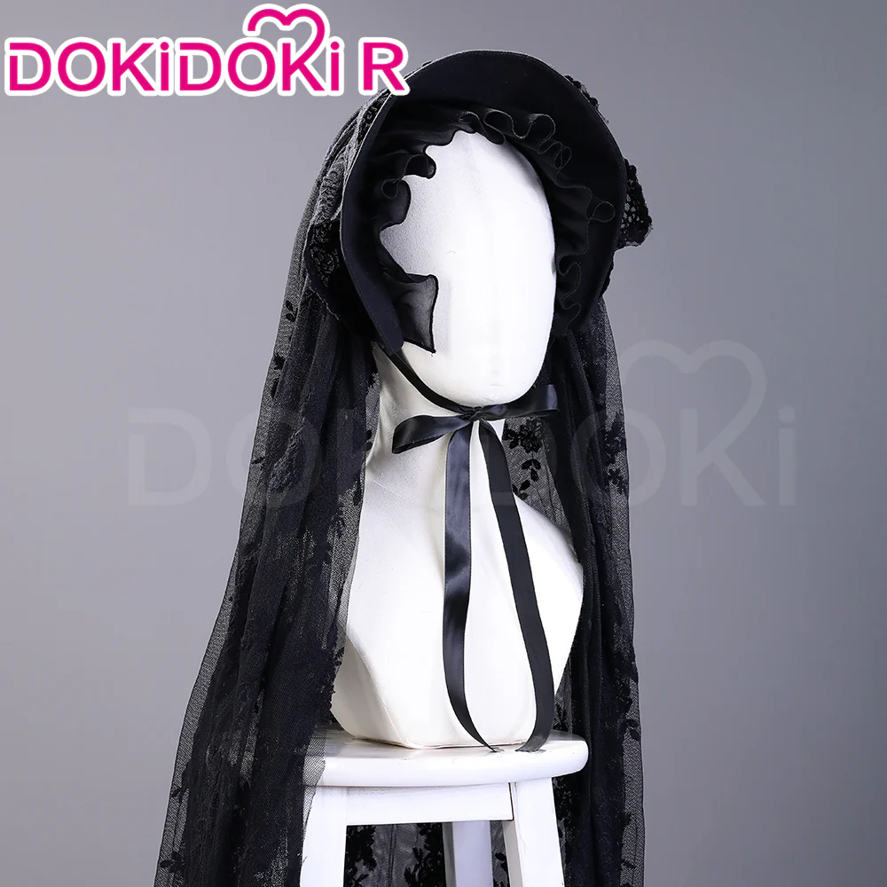 【Size S-3XL】DokiDoki-R Game Cosplay Black Dress Lolita Halloween - Image 5