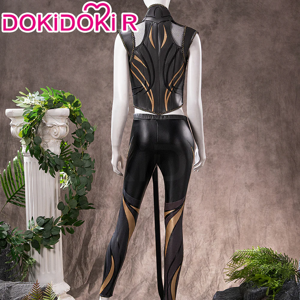 【Size XS-3XL】DokiDoki-R Game Cosplay Black Suit Two-Piece Leather Jacket - Image 3