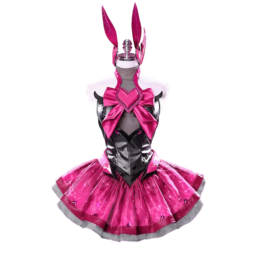 DokiDoki-R Game Cosplay Pink Dress Magical Girl Costume - Image 5
