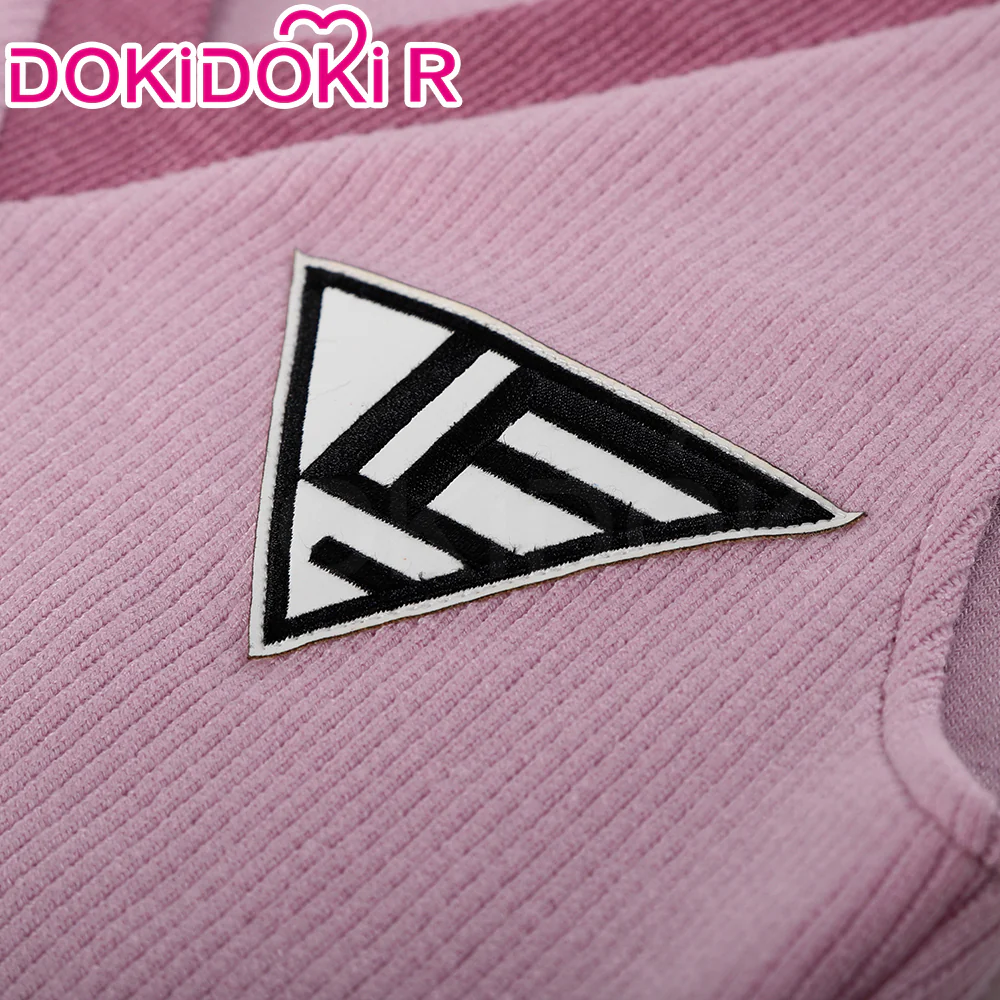 DokiDoki-R Game Cosplay Costume Pink Black Dress Suit - Image 5