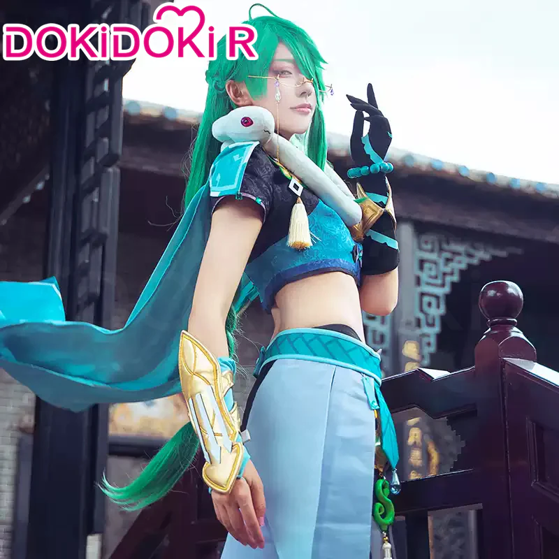 DokiDoki-R Game Genshin Impact Baizhu Cosplay Costume Bai Zhu