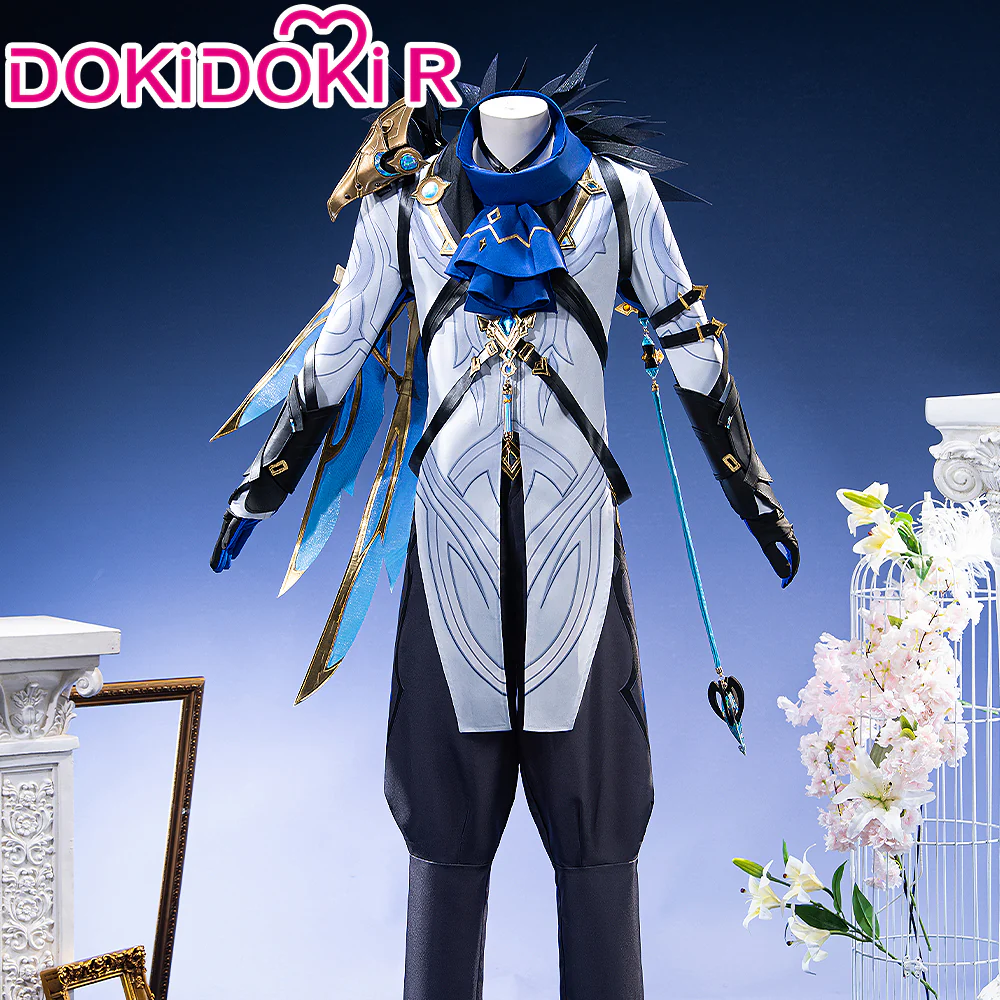 【Size XS-2XL】DokiDoki-R Game Genshin Impact Fatui Harbinger Cosplay  Il Dottore Costume