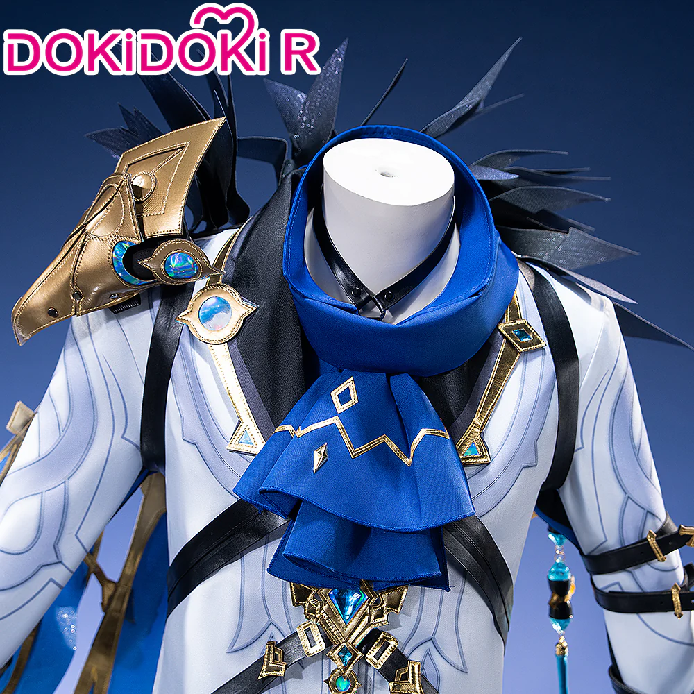 【Size XS-2XL】DokiDoki-R Game Genshin Impact Fatui Harbinger Cosplay  Il Dottore Costume - Image 4