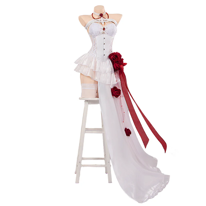 【In Stock】DokiDoki-R Game Cosplay Cosplay White Dress Costume Bonding Chain : Pain Eater - Image 7