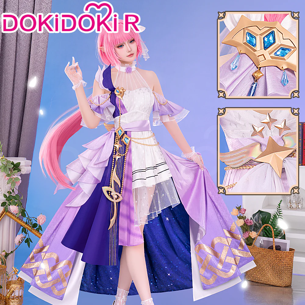 【Partially Ready For Ship】DokiDoki-R Game Honkai Impact 3rd Cosplay Elysia Costume / Wig Sweet Trap Concert Dresses