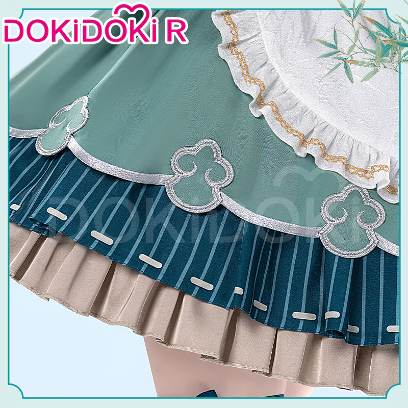 DokiDoki-R Game Honkai: Star Rail Cosplay Huo Huo Maid Costume / Tail Huohuo Doujin - Image 3