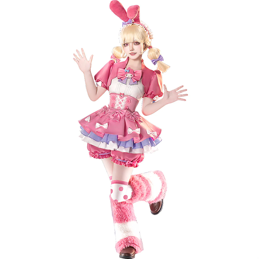 DokiDoki-R Game Identity V × Sanrio Cosplay Cheerleader Lily Barriere Costume - Image 6