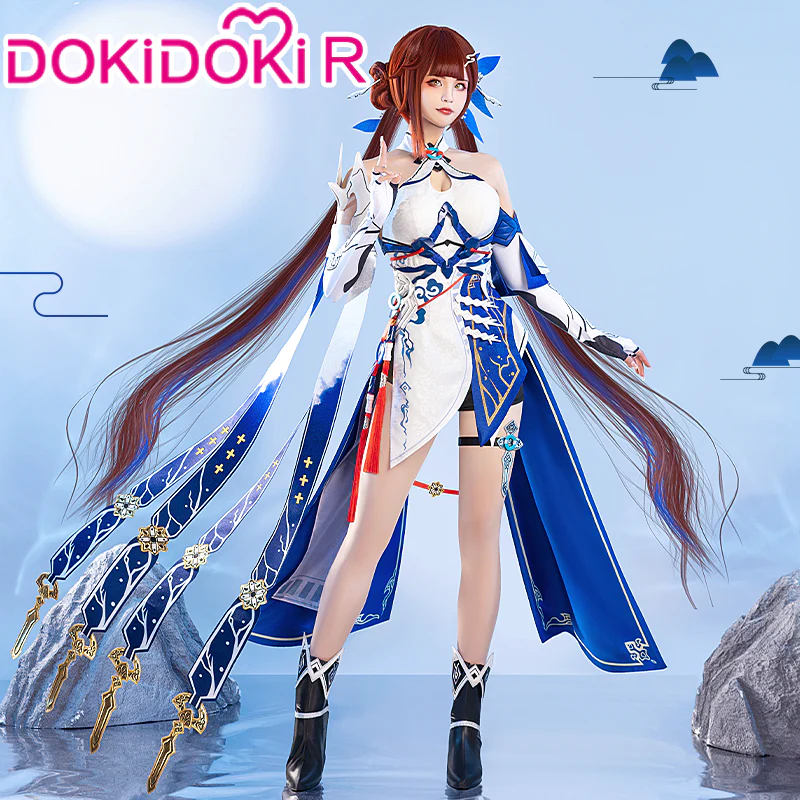 【Partial Size Ready For Ship】【In Stock】DokiDoki-R Game Honkai Impact 3 Li Sushang Cosplay Costume / Wig / Shoes Cover Lisushang