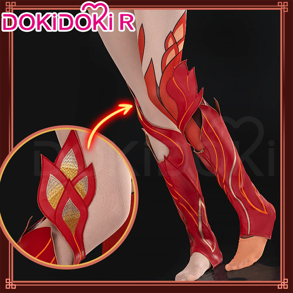【In Stock】DokiDoki-R Honkai Impact 3rd Cosplay Fuhua Costume / Shoes Cover Fu Hua Fenghuang of Vicissitude - Image 5