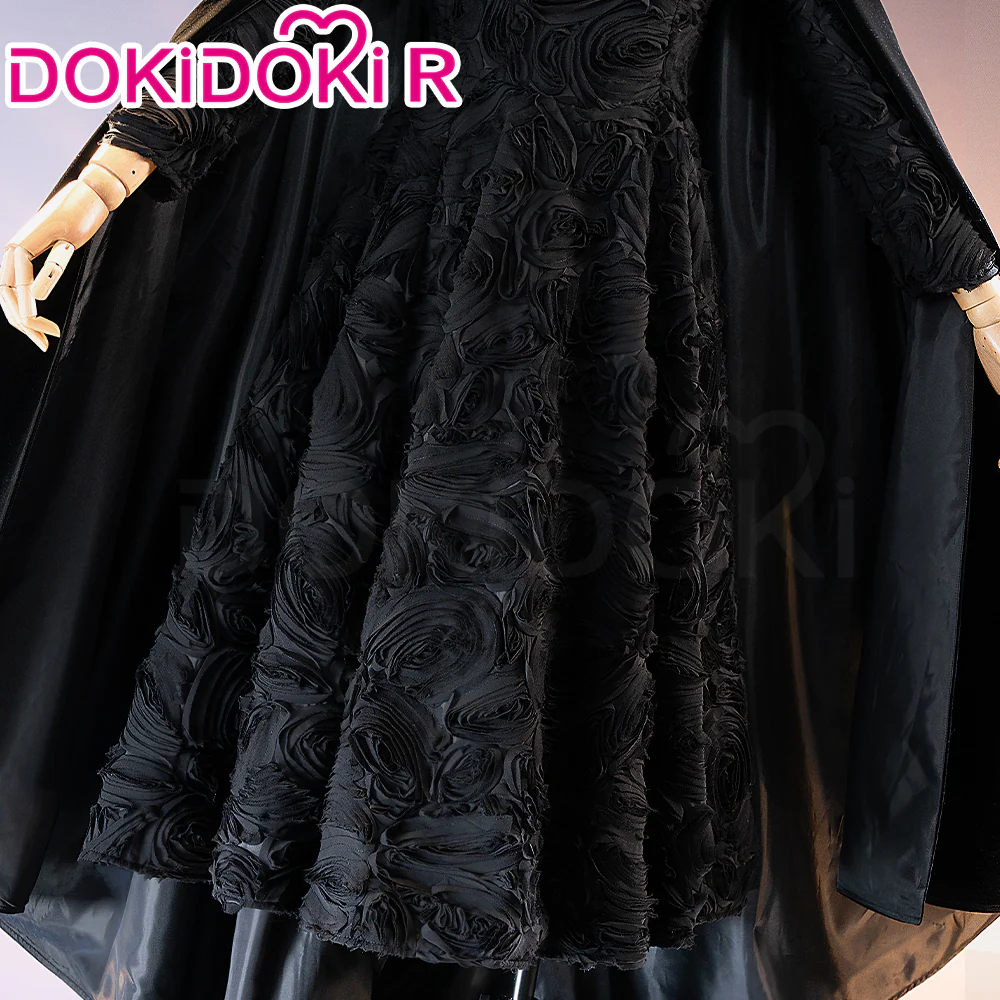 【Ready For Ship】【Size S-3XL】DokiDoki-R Movie Cosplay Black Witch Costume Dress With Cape / Hat Halloween - Image 10
