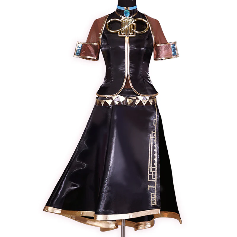 【Partially Ready For Ship】DokiDoki-R VSINGER Cosplay Lukaa Costume Black Dress - Image 6