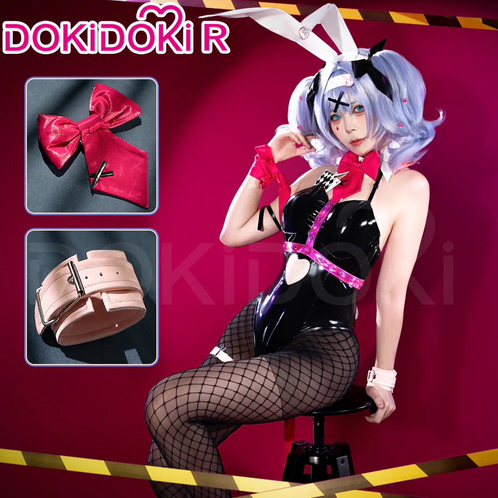 【Upgraded】【Partial Ready For Ship】【Size XS-3XL】DokiDoki-R VSINGER Cosplay Rabbit Hole Costume Bunny Girl Sexy Black - Image 2