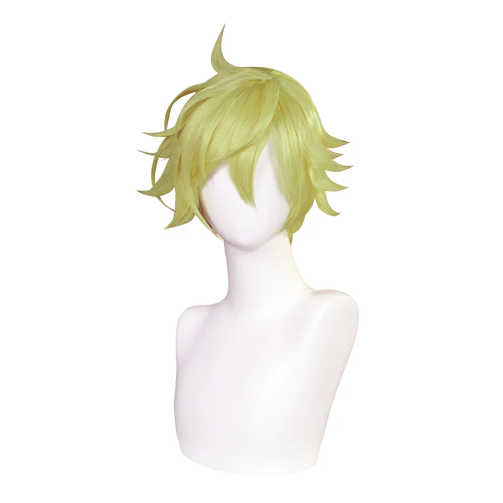 【Ready For Ship】DokiDoki Rascal the Raccoon Cosplay Wig Short Yellow Halloween - Image 5