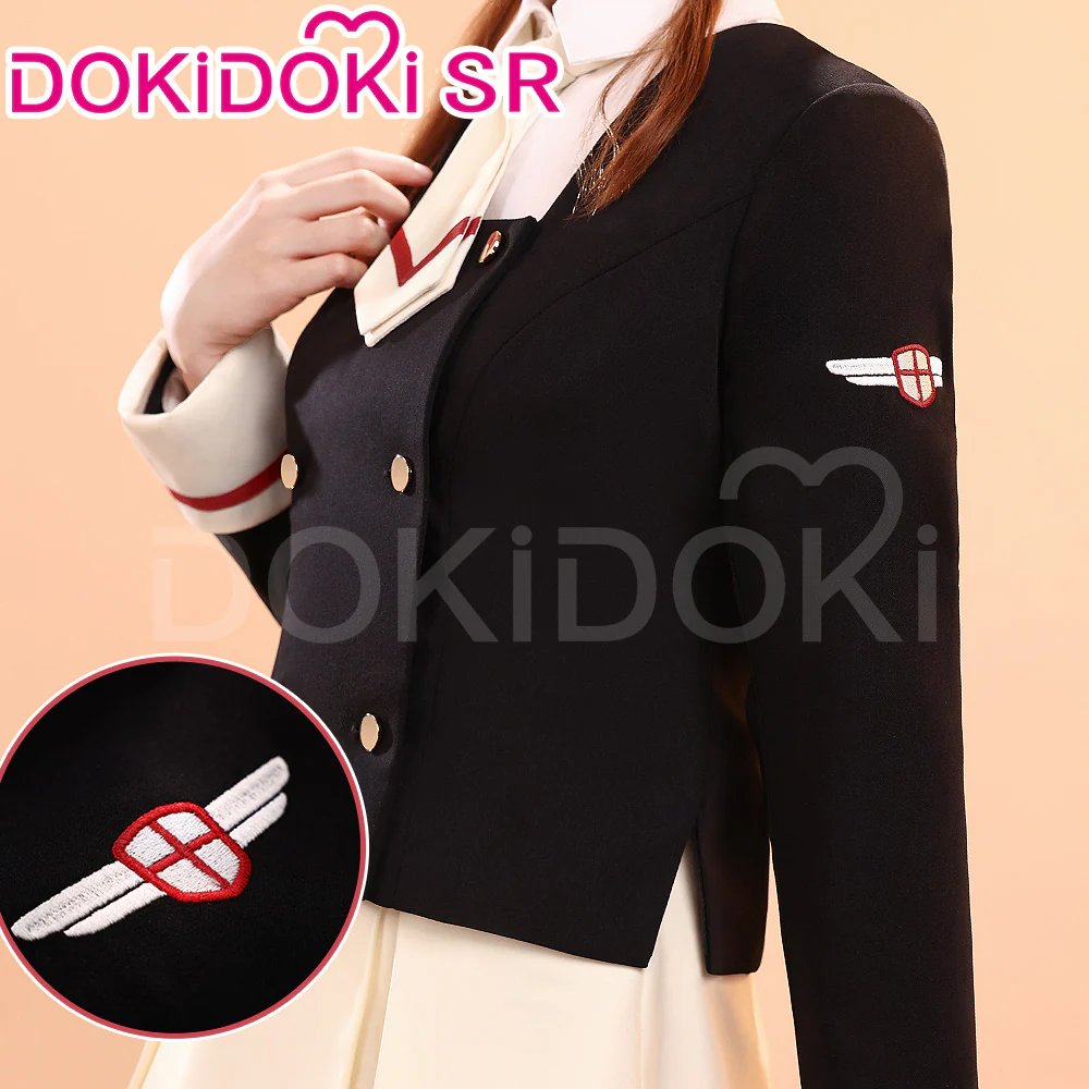 DokiDoki-SR Anime Card Captor Sakura Cosplay Kinomoto Sakura Tomoe Junior High School Uniform Costume Cardcaptor - Image 3