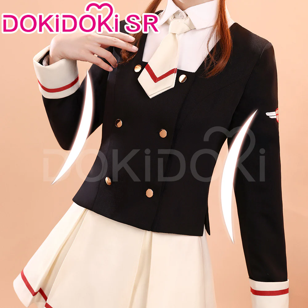 DokiDoki-SR Anime Card Captor Sakura Cosplay Kinomoto Sakura Tomoe Junior High School Uniform Costume Cardcaptor - Image 4