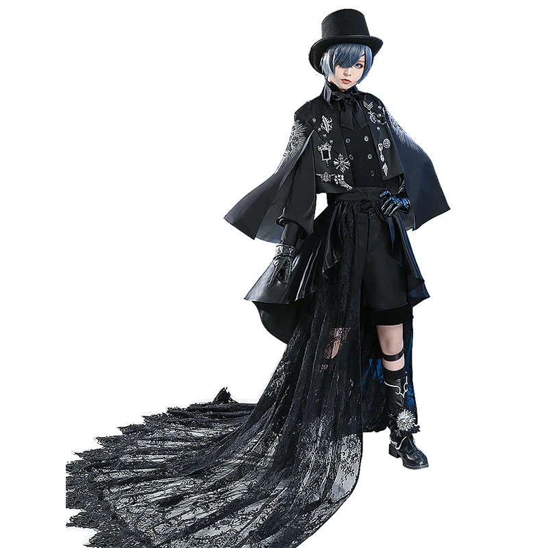 【Ready For Ship】DokiDoki-SR Anime Cosplay Black Butler Kuroshitsuji Ciel Phantomhive 15th Anniversary Cosplay - Image 5