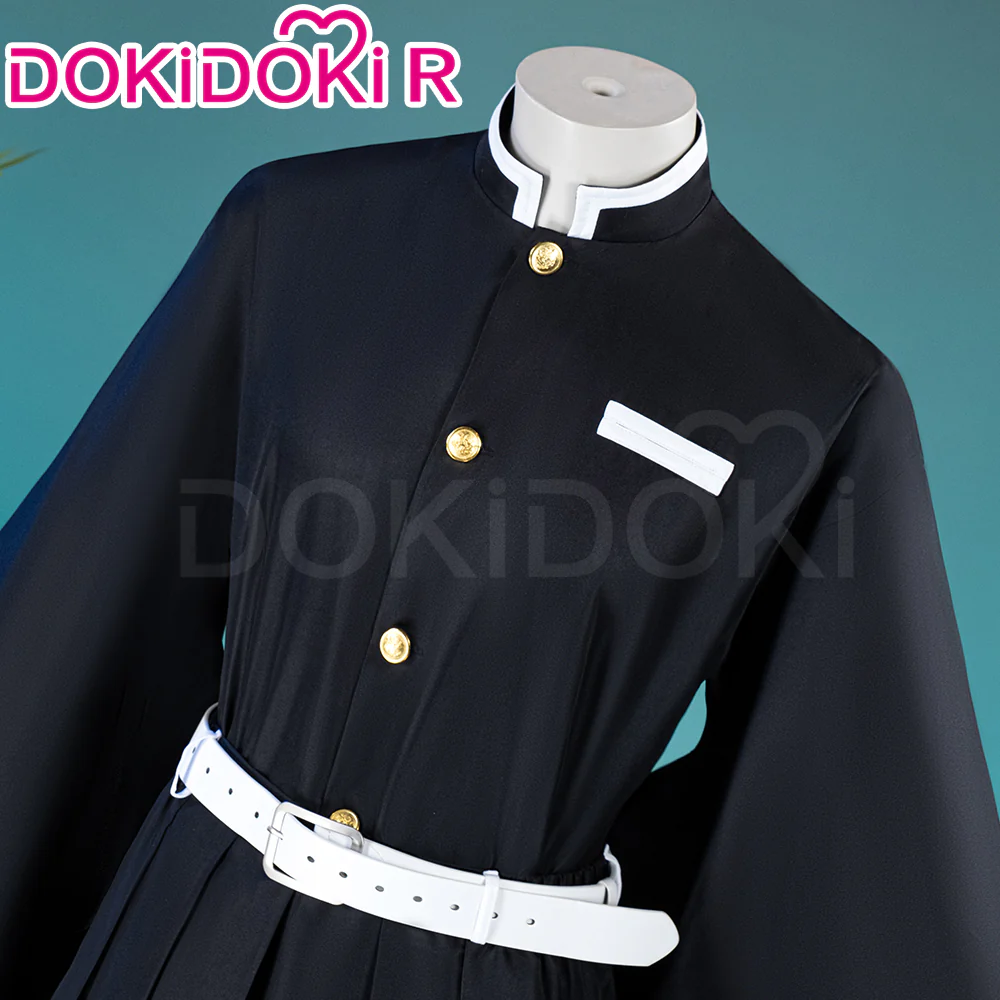 【In Stock】【Size S-2XL】DokiDoki-R Anime Cosplay Black White Men Costume Uniform - Image 4