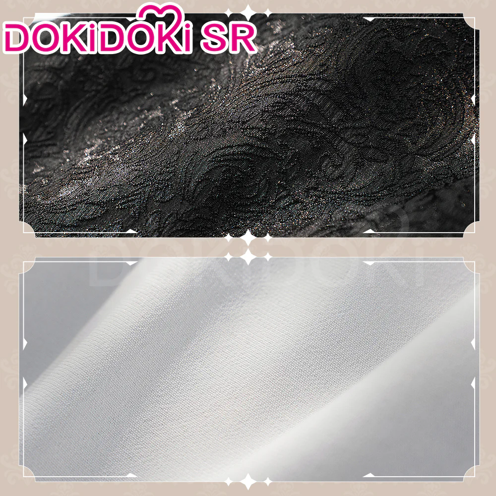 【Partially Ready For Ship】DokiDoki-SR Anime Cosplay Remm Ramm Costume Maid Black White Dress - Image 4