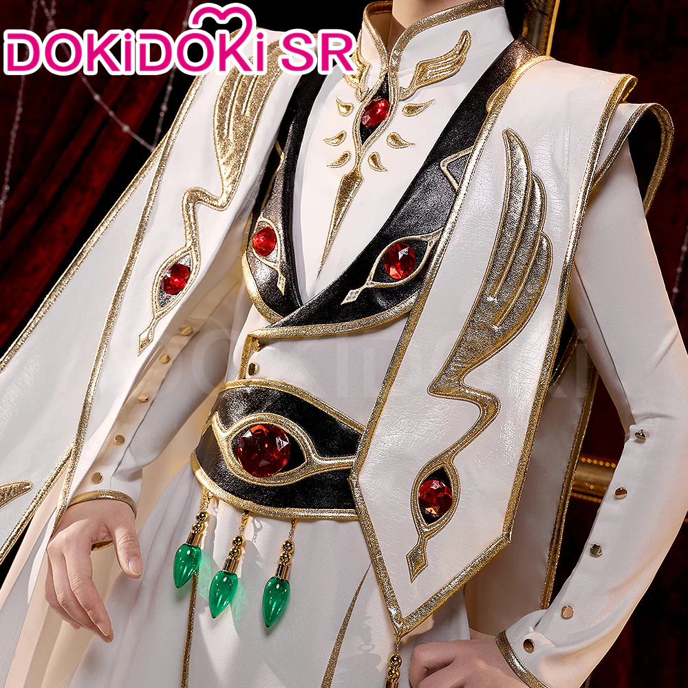 【Ready For Ship】【Size S-2XL】DokiDoki-SR Anime Cosplay Emperor Costume White / Black Uniform King Wear - Image 3