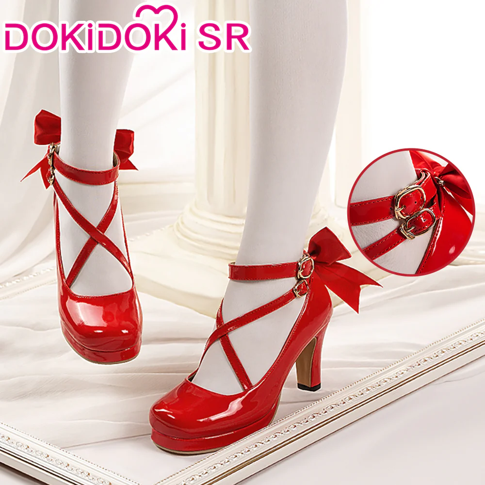 【Ready For Ship】DokiDoki-SR Anime Cosplay Shoes Red High Heels