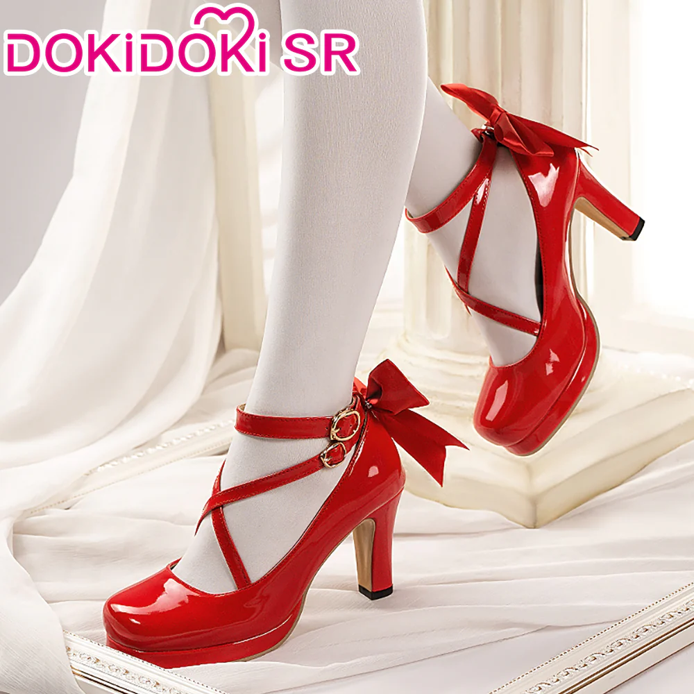【Ready For Ship】DokiDoki-SR Anime Cosplay Shoes Red High Heels - Image 2