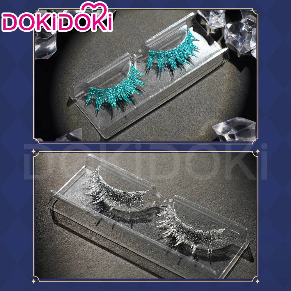 DokiDoki Anime Land of the Lustrous Cosplay Phosphophyllite / Cinnabar / Antarctic / Morganite Eyelashes Prop - Image 4