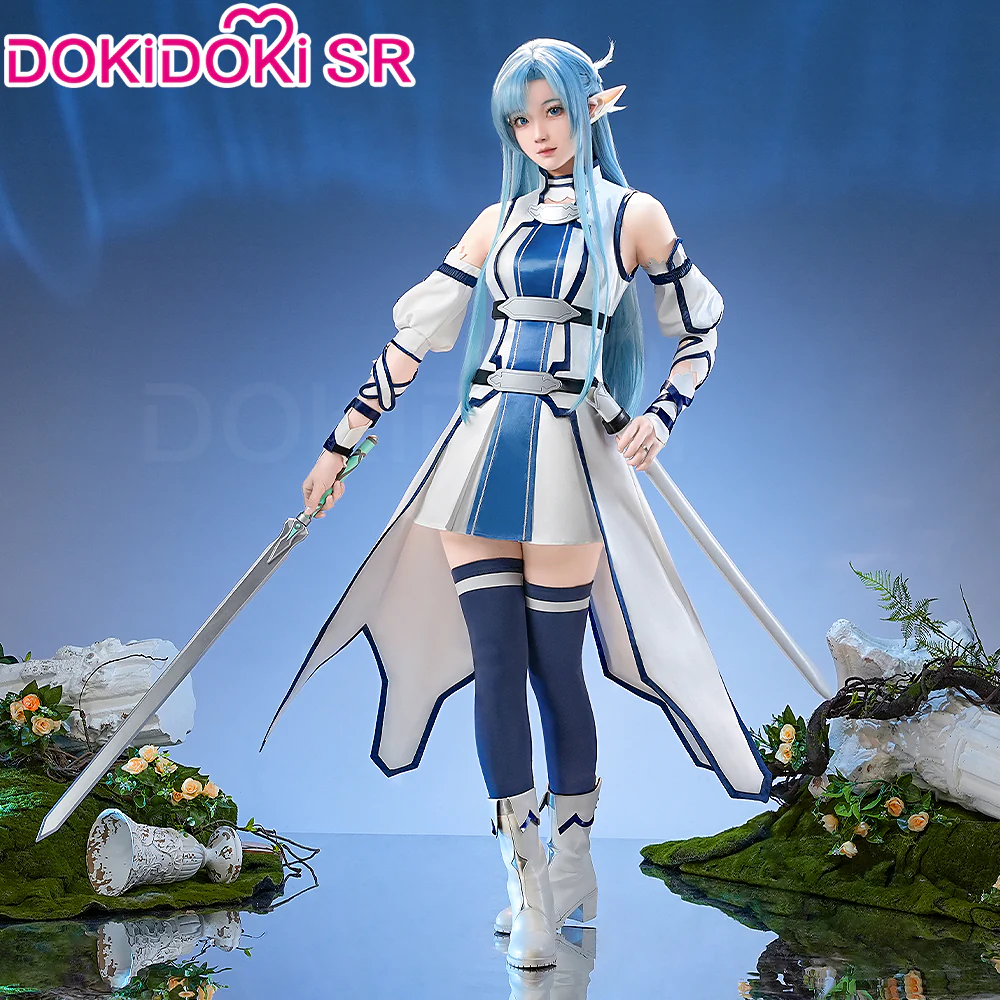 【Ready For Ship】DokiDoki-SR Anime Sword Art Online Cosplay Yuuki Asuna Costume ALO Avatar Undine Healer SAO