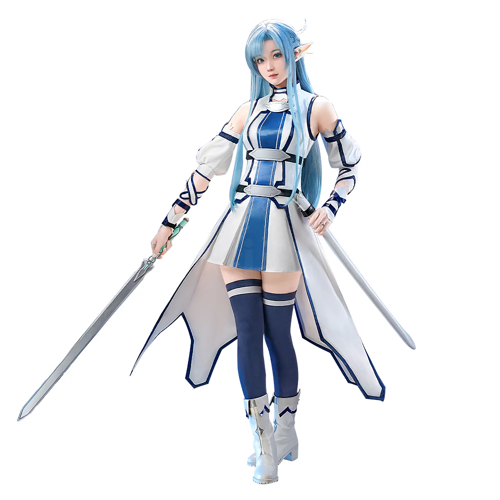 【Ready For Ship】DokiDoki-SR Anime Sword Art Online Cosplay Yuuki Asuna Costume ALO Avatar Undine Healer SAO - Image 5