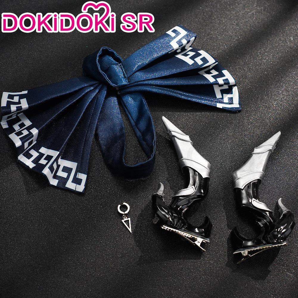 DokiDoki-SR Game Arknights Cosplay Yu Costume / Tail / Horns - Image 5