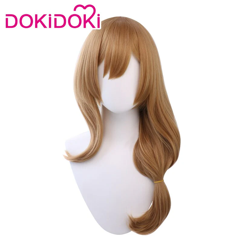 【Ready For Ship】DokiDoki Game Genshin Impact Cosplay Lisa Wig Long Blonde Curvy