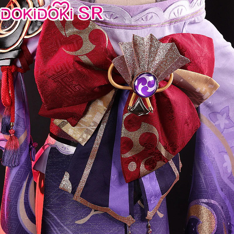 【Partially Ready For Ship】【Size S-2XL】DokiDoki-SR Game Genshin Impact Raiden Shogun Cosplay Costume Baal / Shoes - Image 4