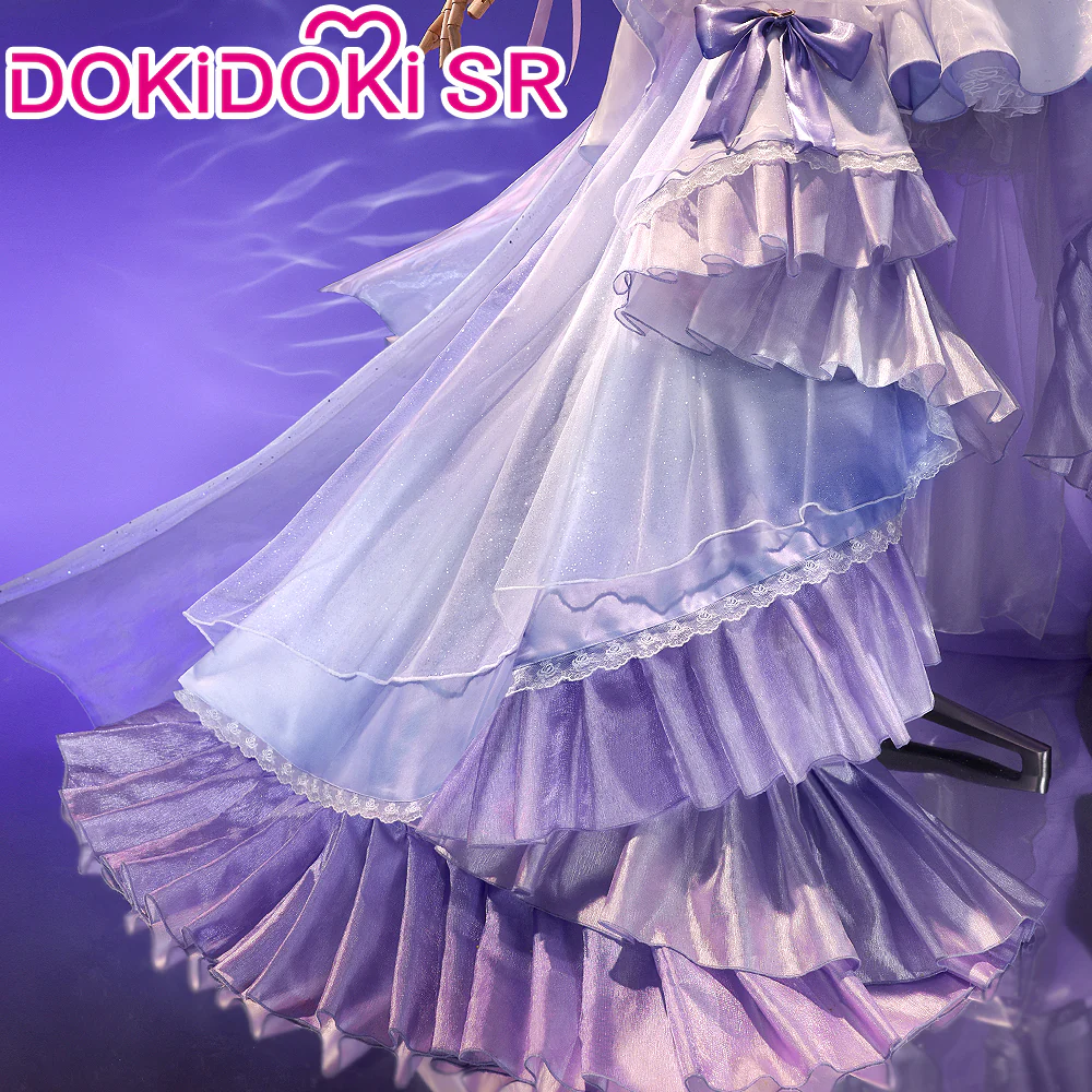 DokiDoki-SR Game Honkai Impact 3rd Cosplay Elysia Costume Purple Dress Elegy of the Flower Doujin - Image 3
