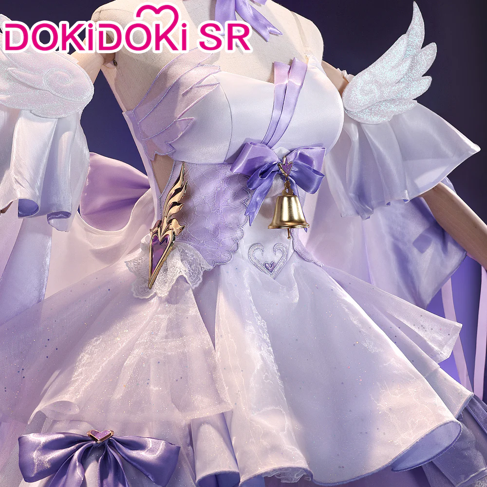 DokiDoki-SR Game Honkai Impact 3rd Cosplay Elysia Costume Purple Dress Elegy of the Flower Doujin - Image 4
