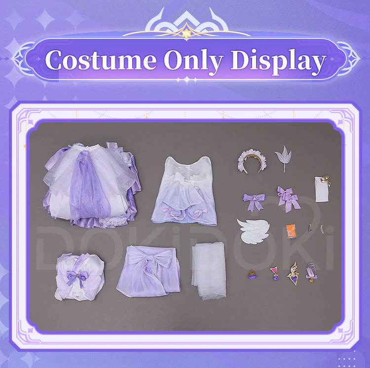 DokiDoki-SR Game Honkai Impact 3rd Cosplay Elysia Costume Purple Dress Elegy of the Flower Doujin - Image 7