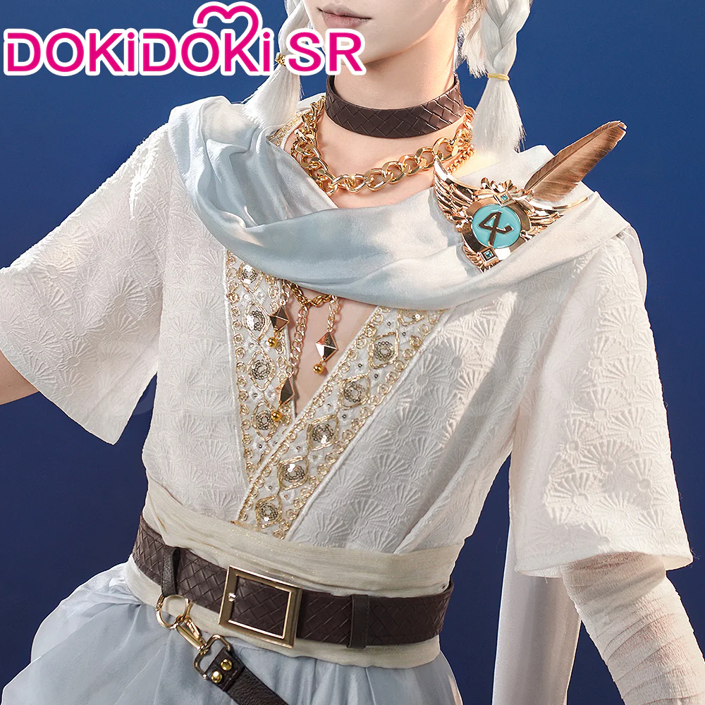 【Partially Ready For Ship】DokiDoki-SR Game Identity V Copslay Seer Eli Clark Costume Hidden Truth - Pure White Prophet idv - Image 2