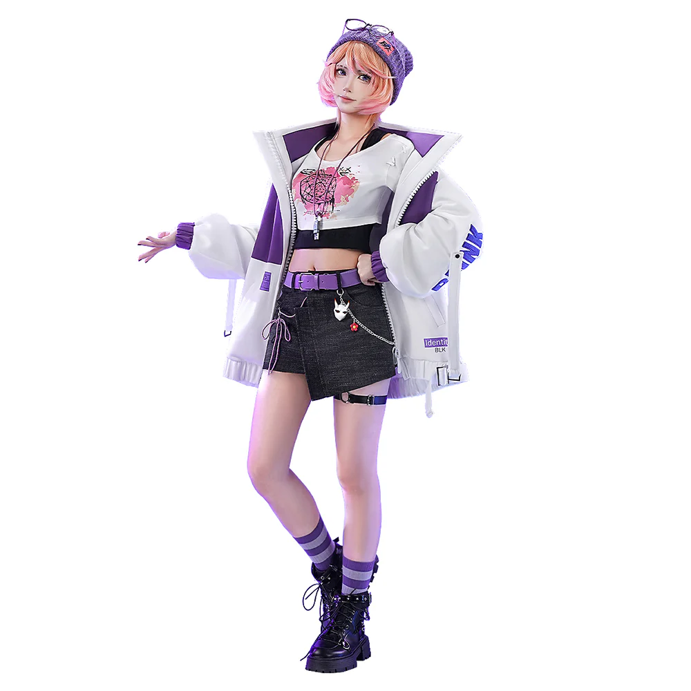 DokiDoki-SR Game Identity V Cosplay Tracy Reznik Costume Mechanic BLK. TRACY Casual Wear idv - Image 5
