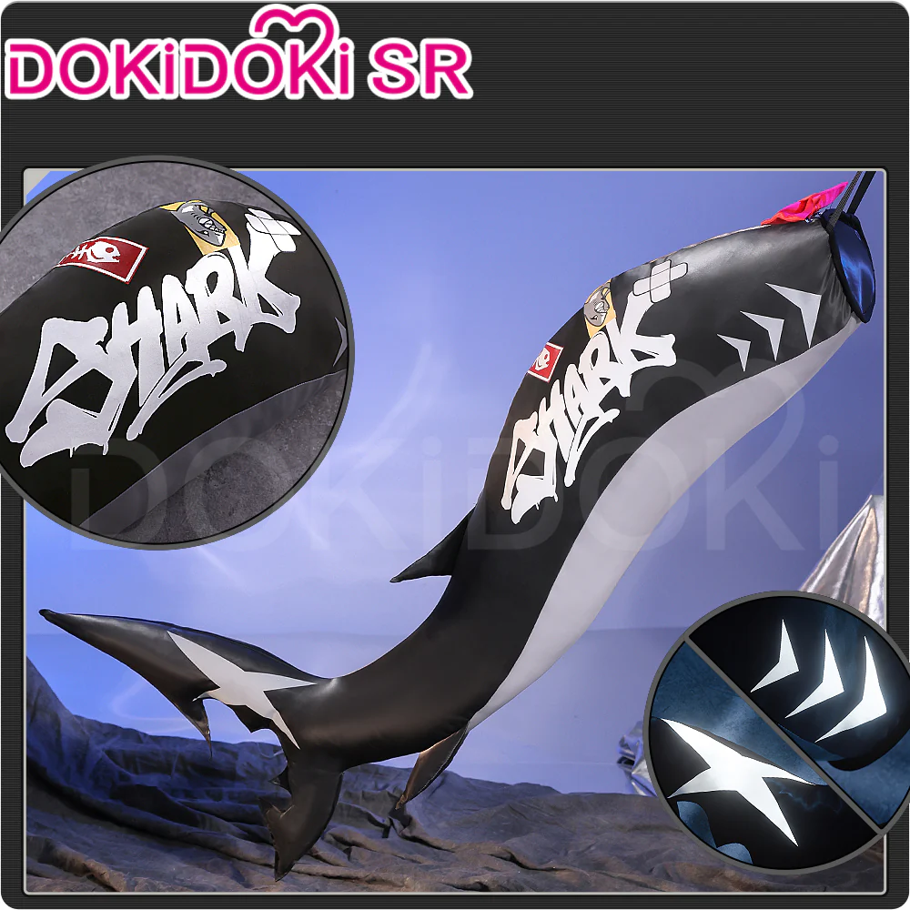 【Costume Ready For Ship】DokiDoki-SR Game Zenless Zone Zero Cosplay Ellen Joe Costume / Shoes Victoria Housekeeping Co. Shark Girl Maid - Image 4