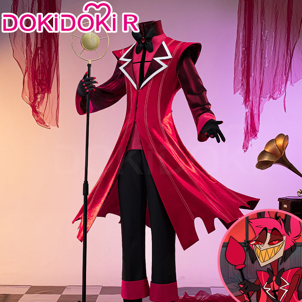 【US/EU LOCAL SHIPPING】【Size S-3XL】DokiDoki-R Anime Hell Hotel Cosplay Costume Demon Red Suit - Image 3