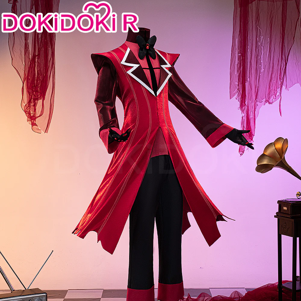 【US/EU LOCAL SHIPPING】【Size S-3XL】DokiDoki-R Anime Hell Hotel Cosplay Costume Demon Red Suit - Image 4