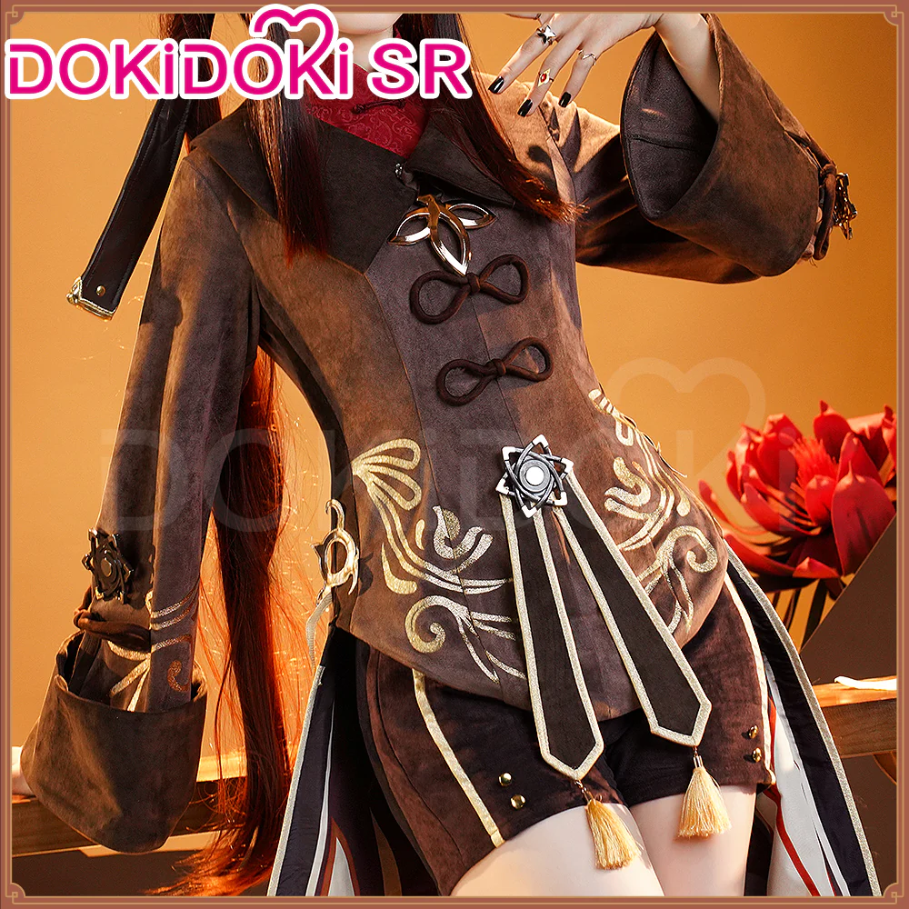 【US LOCAL SHIPPING 】【Size S-2XL】DokiDoki-SR Game Genshin Impact Hutao Cosplay Costume Hu Tao Costume Halloween - Image 3