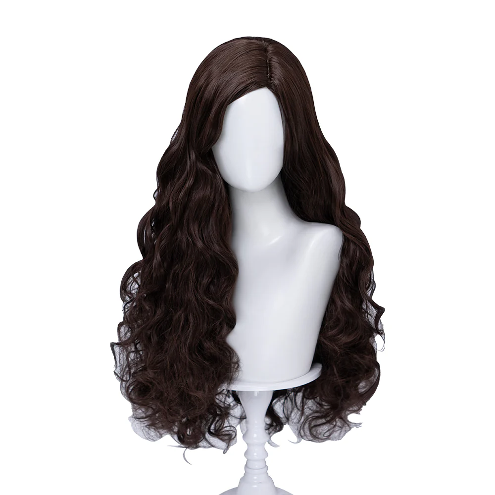 【Front Lace】DokiDoki Movie Cosplay Women Wig Long Cuely Black Hair Braid - Image 10